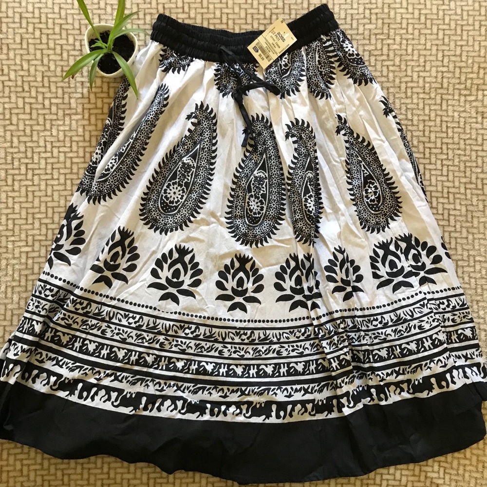 Black and white skirt